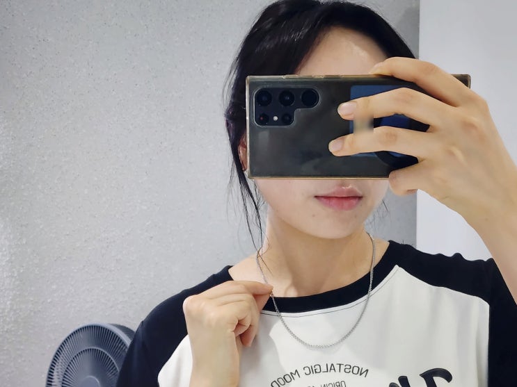  심플한 코디에 포인트, 녹슬지않는 써지컬스틸 체인목걸이