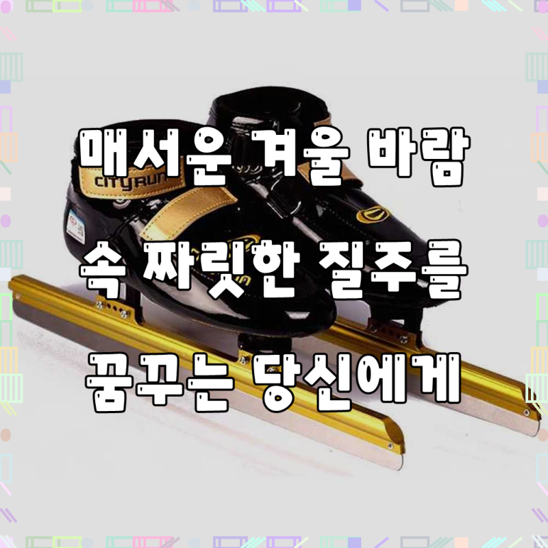 얼음 위를 부드럽게, 당신의 겨울을 특별하게 만들 스피드스케이트화!