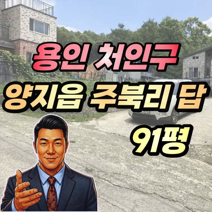  용인 양지읍 토지 경매 주복리 91평 답 1억대 반값낙찰 기회 (2024타경68035)
