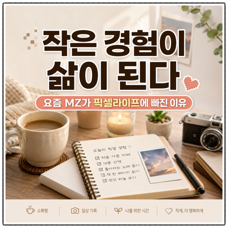 픽셀라이프 트렌드란? 요즘 MZ가 ‘작은 경험’에 빠진 진짜 이유