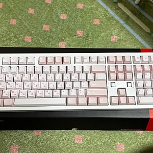 프리플로우 archon AK68 DualDial 유무선 기계식 키보드 딸기라떼, 저소음 디딤돌축 43g