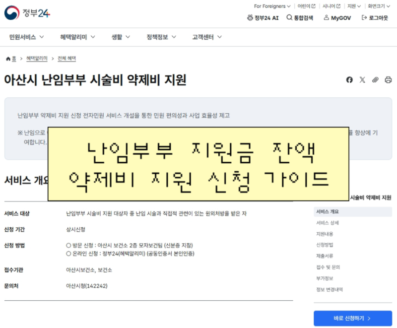 [시험관] 난임부부 약제비 신청 총정리 | 정부24에서 남은 시술비·약값 돌려받기