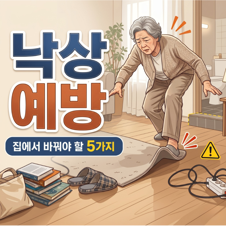  노인 낙상 예방, 집에서 지금 당장 바꿔야 할 것 5가지 실전 체크리스트