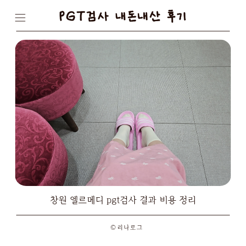 창원 엘르메디 pgt검사 통배 결과와 비용 정리 후기