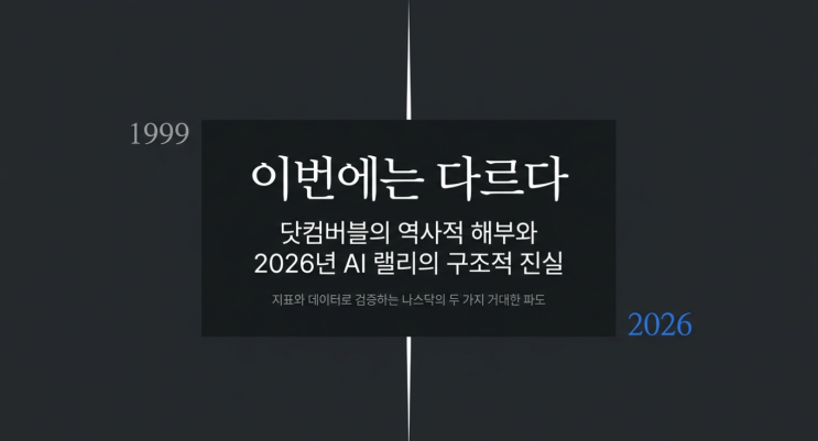  닷컴버블 원인과 붕괴 과정 총정리: 2026년 AI 버블 나스닥 폭락 가능성 분석