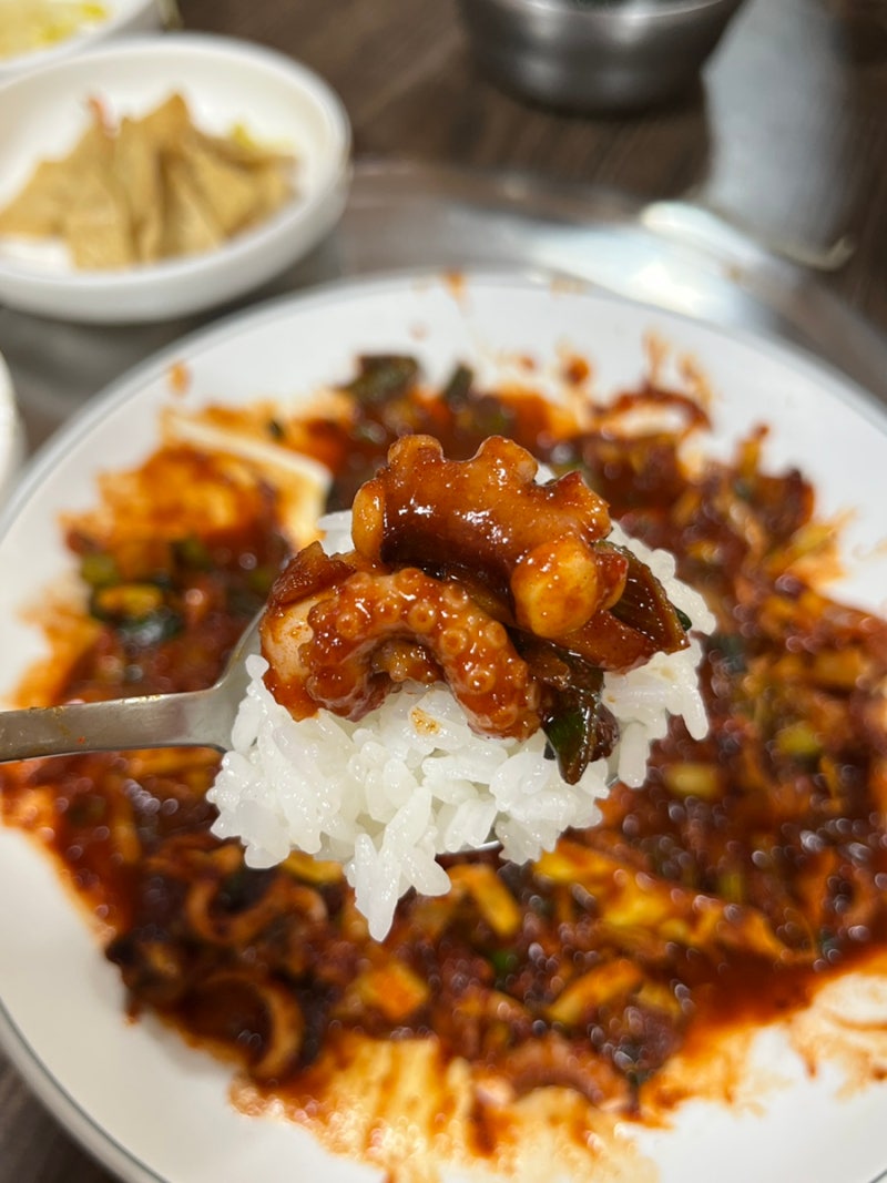 [목포 세발낙지] 매콤한 낙지볶음 서울마포맛집, 노포 공덕맛집 추천, 통통한 낙지 볶음 맛집....