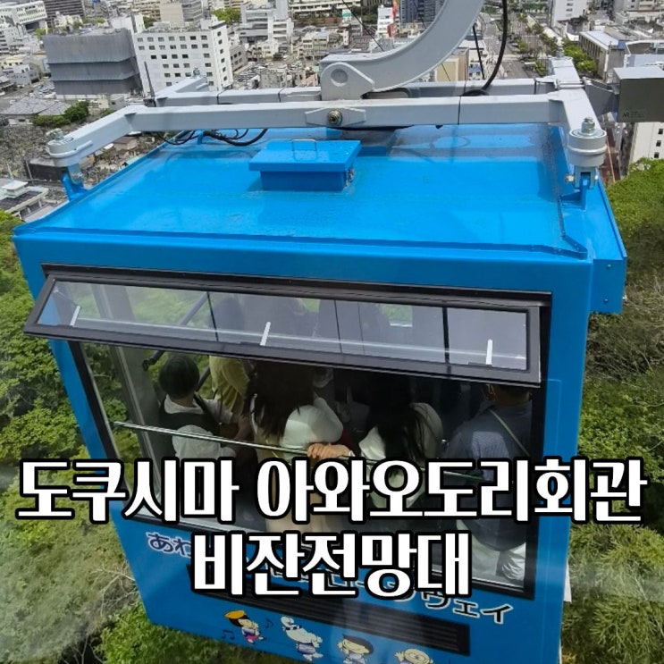  일본 소도시 도쿠시마 비잔 전망대 입장료 시간 아와오도리 회관 가볼만한곳