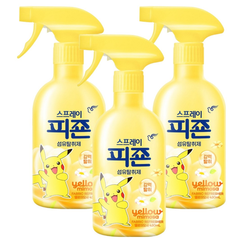 피죤 옐로미모사 강력 섬유탈취제 430ml 3개 세트 솔직한 사용 후기