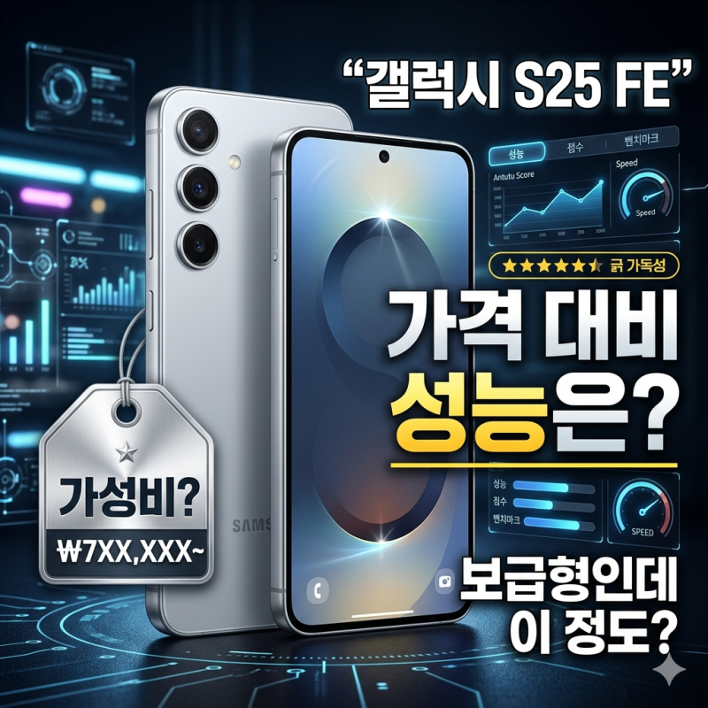 삼성 갤럭시 S25 FE 성능 분석: 엑시노스 2400과 슬림한 디자인의 만남