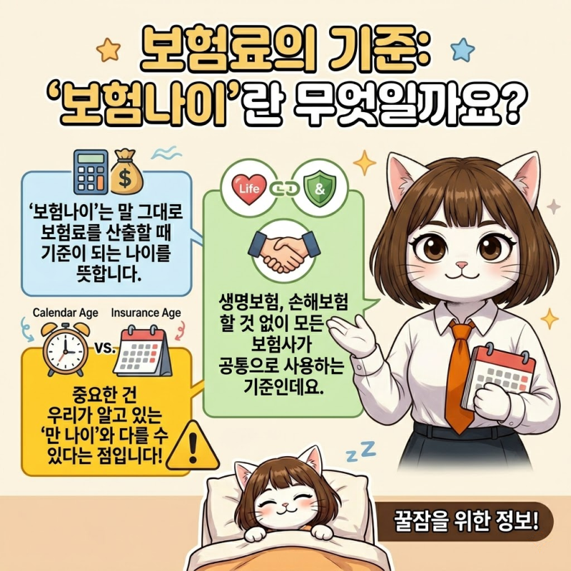 보험나이 상령일 계산법 내 보험료가 오르는 날? 만 나이와 비교
