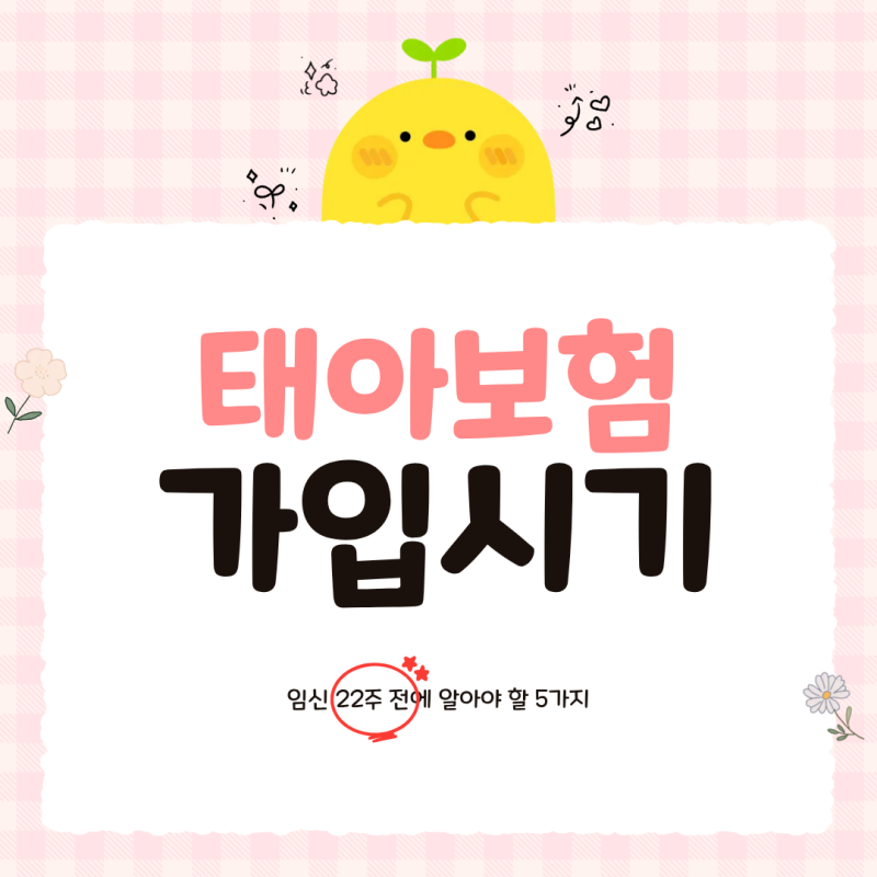태아보험 가입시기, 임신 몇 주까지 가능할까? 22주 전에 반드시 알아야 할 것들