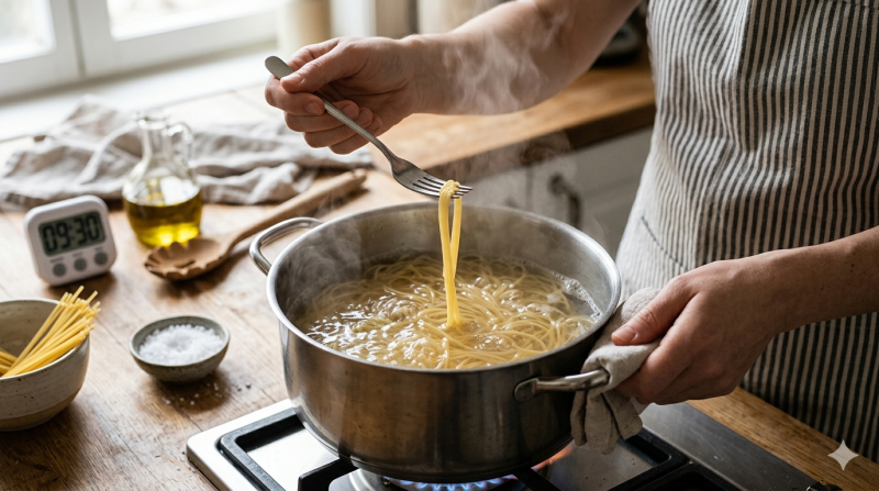 실패 없는 파스타 면 삶기: 안단테(Al Dente)를 맞추는 타이밍