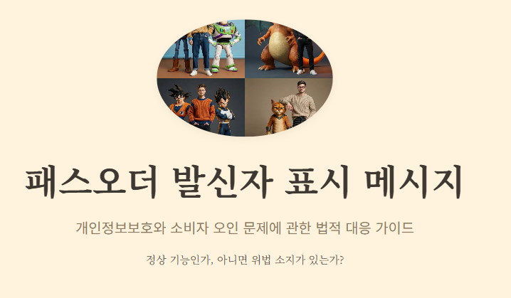 패스오더 발신자 표시 문제 해결 및 증거 확보 전략 (2026 최신)