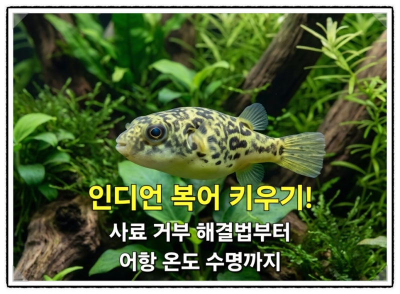 인디언 복어 키우기 사료 거부 해결법부터 어항 온도 수명까지
