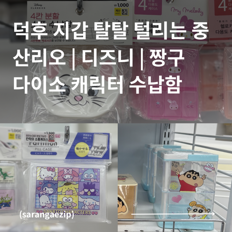 다이소 캐릭터 수납함 추천 | 산리오부터 짱구, 디즈니까지 덕후들 지갑 털어가는 신상 모음