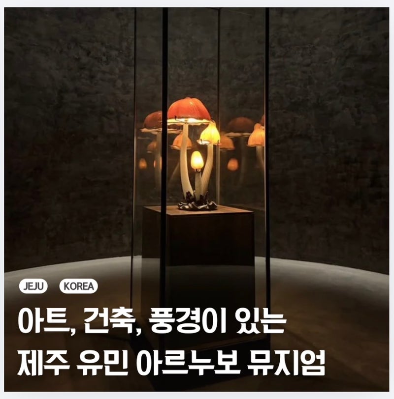 유리 공예 작품이 있는 유민 아르누보 뮤지엄(안도 타다오 건축+풍경 맛집)