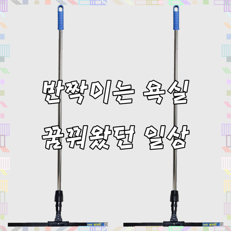 월드크린 스트롱 실리콘 물밀대 스퀴지, 2개