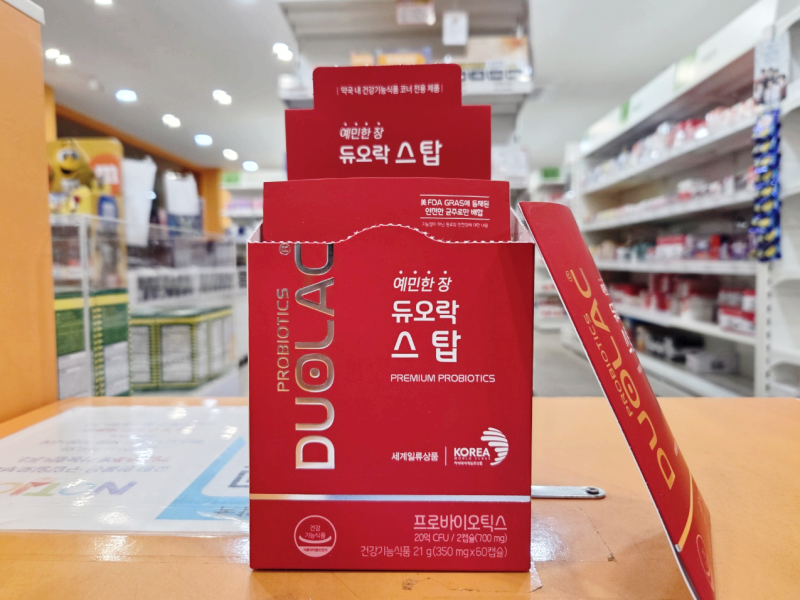 듀오락 스탑 - 유산균, 예민한 장, 여행용 유산균, 빠니보틀 유산균