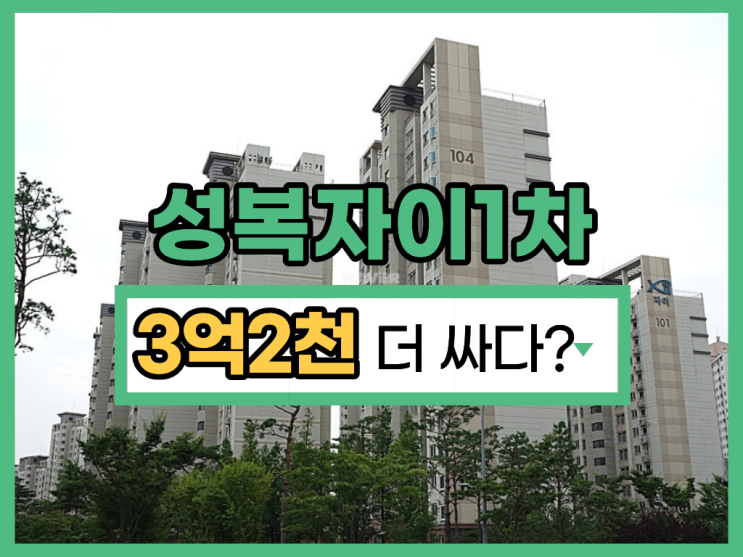  수지아파트경매 성복자이1차 경매 리스크는?