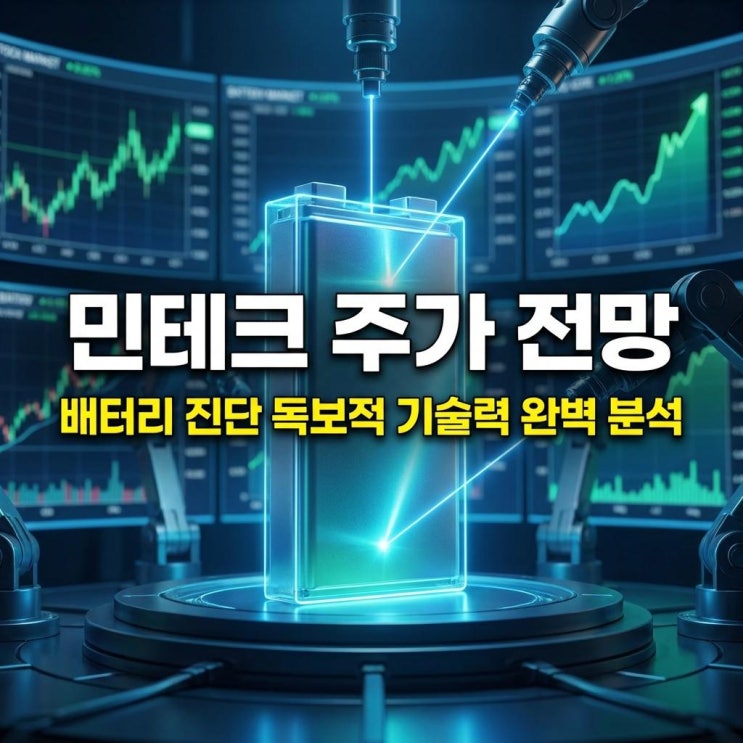  민테크 주가 전망 코스닥 30% 상한가 폭등! 배터리 진단 독보적 기술력 완벽 분석
