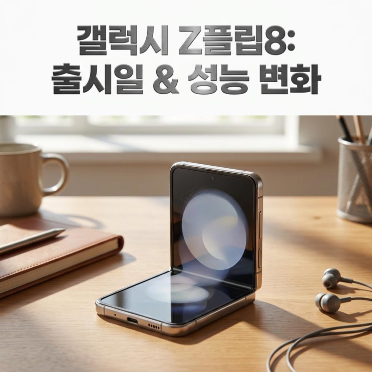  갤럭시 Z플립 8 출시일 및 성능 변화 정리
