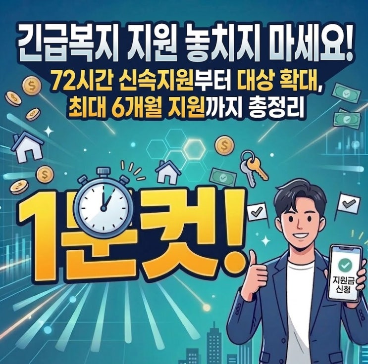  (최신정보)긴급복지지원, 이렇게 달라졌어요! 72시간 신속지원부터 확대된 혜택까지, 놓치면 후회할 정보 Q&A 총정리!