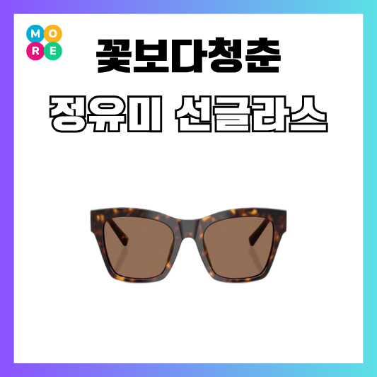 꽃보다청춘 2회 정유미 선글라스 호피 스퀘어 명품 선글라스