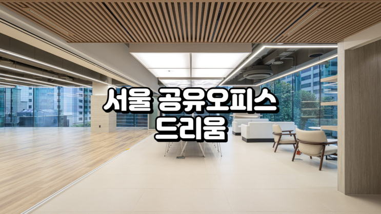  서울 공유오피스 드리움 역삼점 공간 특징 정리