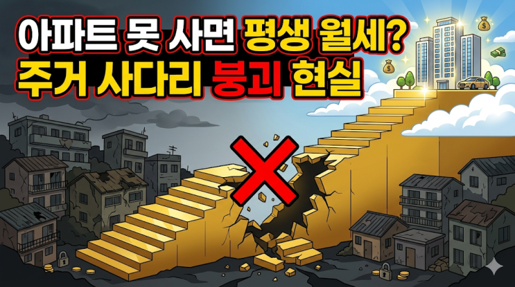  "아파트 못 사면 평생 월세?" 주거 사다리가 끊겨버린 2026년 부동산 계급도