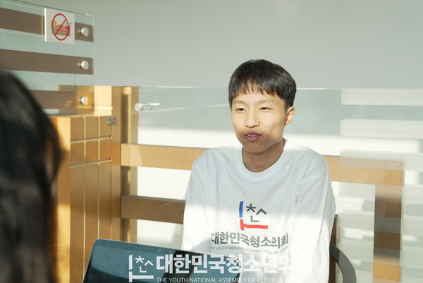 제18대 대한민국청소년의회 의장단 인터뷰 3편, 