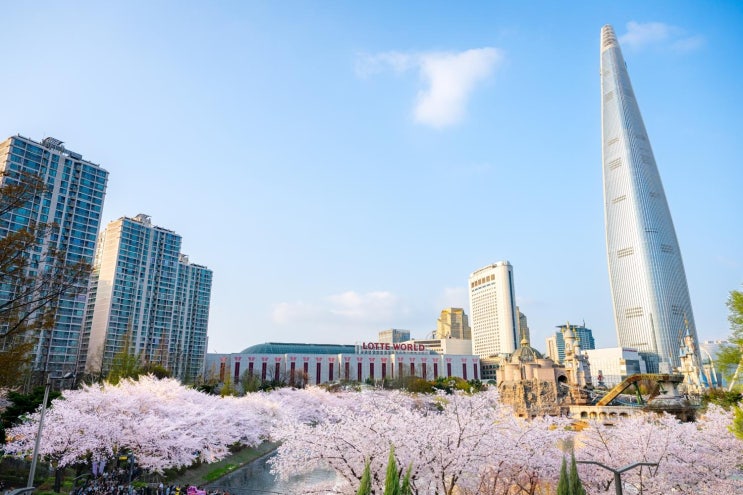  잠실 석촌호수공원 산책 코스, 호수 한 바퀴 가볍게 걷기 좋은 곳