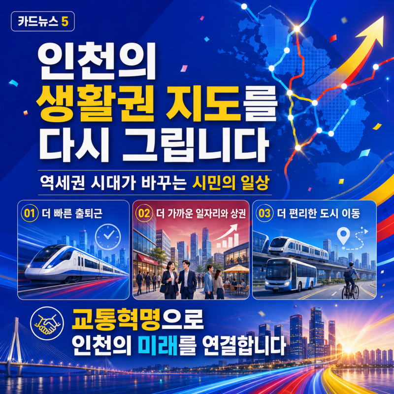 유정복 GTX KTX 지하철 교통혁명 공약 발표 인천의 생활권 지도를 다시 그립니다 유정복공약