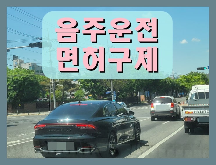  알코올농도 두번째 음주운전 0.059 수치 결격기간