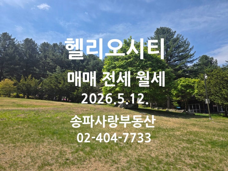  실거주 유예 확대안 발표 헬리오시티 매매 전세 월세 2026년 5월 12일