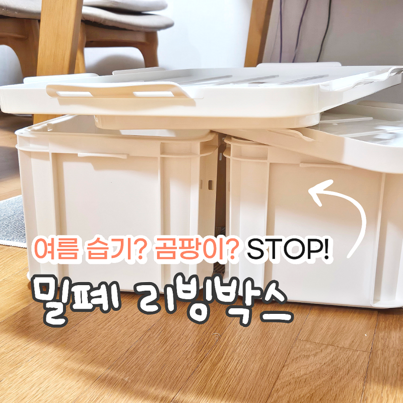 플라스틱 밀폐리빙박스 옷장 정리 노하우 실리콘패킹으로 옷정리함 후기