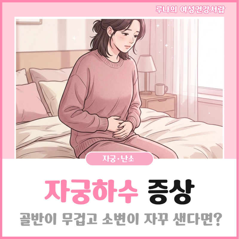 골반이 무겁고 소변이 자꾸 샌다면 자궁하수 한번 확인해보세요