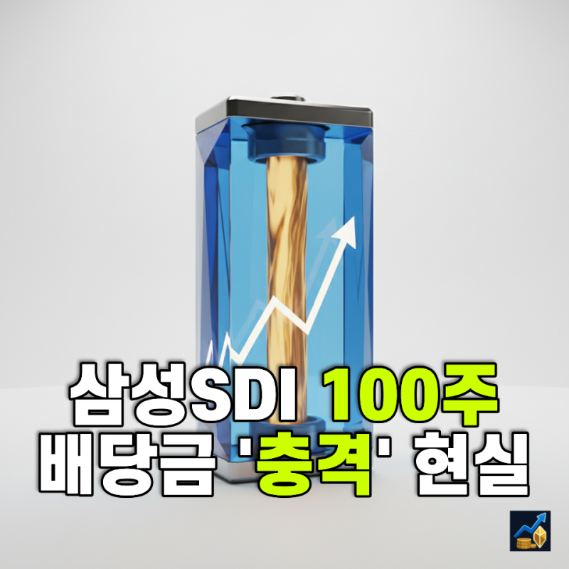 [데이터 분석] 삼성SDI 100주 보유하면 배당금 얼마? : 삼성SDI 주가