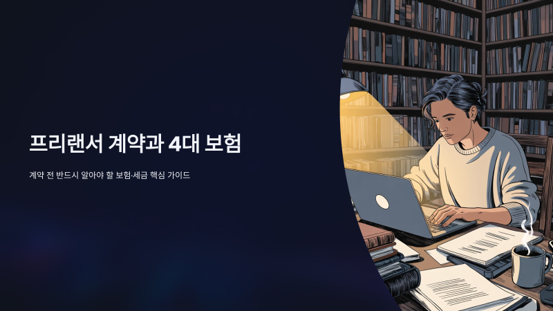 프리랜서계약 4대 보험가입 가능한가요?