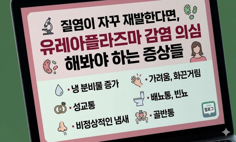 질염이 자꾸 재발한다면?유레아플라즈마 감염 의심해봐야 하는 증상들