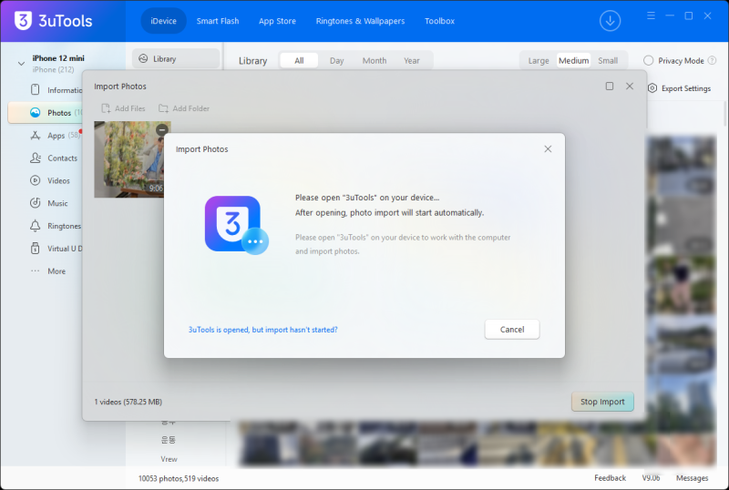 아이폰 사진 동영상 옮기기 3uTools PicTools 오류 해결방법