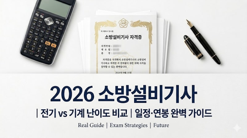 2026 소방설비기사 전기 기계 시험일정 응시자격 난이도 연봉 총정리