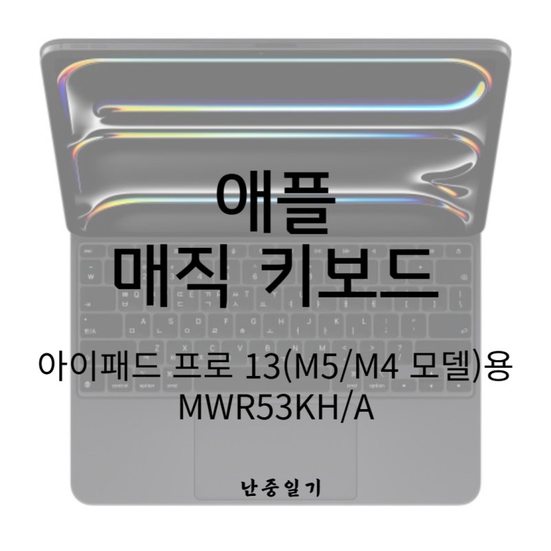 아이패드 프로를 완성하는 압도적 퍼포먼스, Apple 매직 키보드 13(M5/M4용) 블랙 혜택 정리