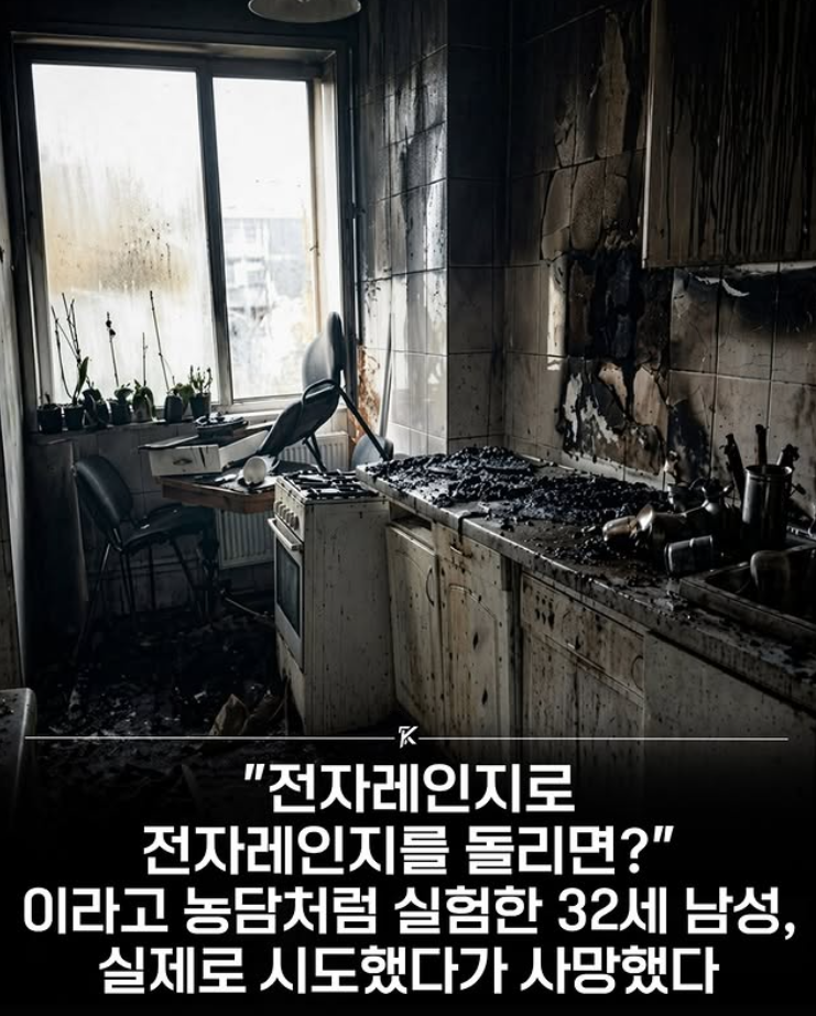  전자레인지로 전자레인지를 돌리면?