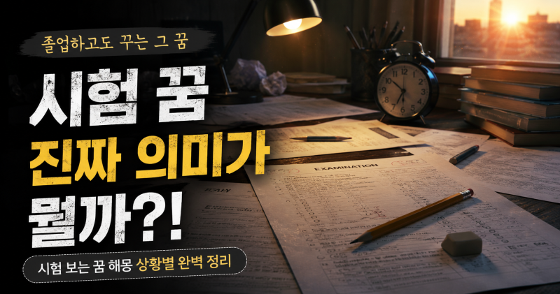 시험 보는 꿈 자꾸 꾸는 이유 합격·망치는 꿈 의미 총정리