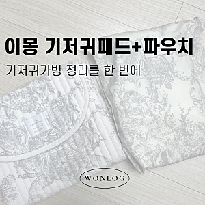 이몽 기저귀패드+기저귀파우치 조합 후기! 외출 육아템 추천
