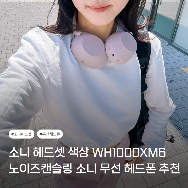 소니 헤드셋 색상 WH-1000XM6 샌드핑크 노이즈 캔슬링 무선 헤드폰 추천