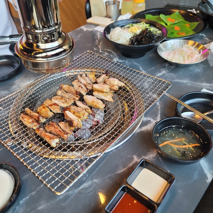  코스트코 근처 차암동고깃집 숯불애굽다 천안차암점 막국수, 닭갈비 맛집