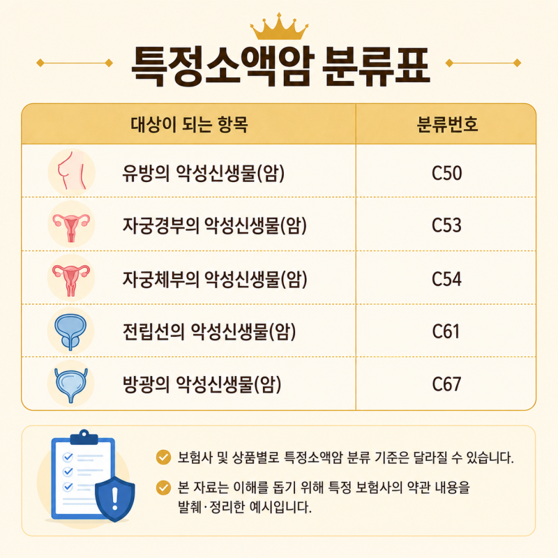 소액암종류 총정리 보험사에서 특정소액암을 따로 구분하는 이유