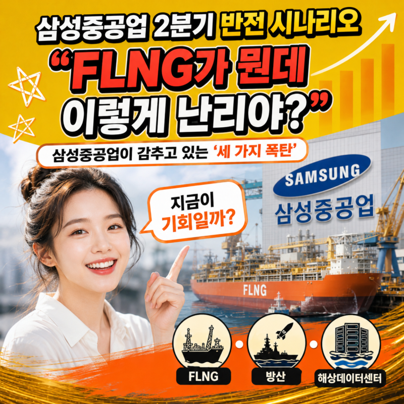 삼성중공업 증권사 20곳 줄줄이 '매수' FLNG·방산·FDC 2분기 주가 진짜 폭발은 지금부터인가?