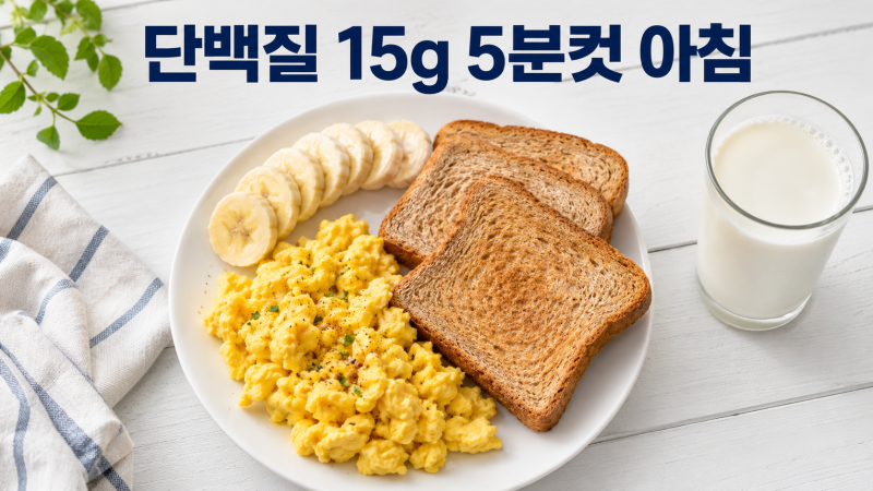 "아침 거르는 아이가 42%라고요?" 중·고등학생 5분컷 아침식사 7일 식단표, 시험기간 집중력까....